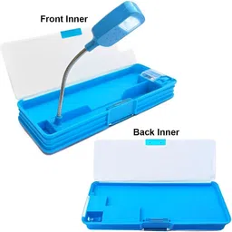 mum care 1 AVENGER LIGHT GEOMETRY BOX WITH IN BUILT SHARPENER FOR SCHOOL KIDS Art Plastic Pencil Box image 2