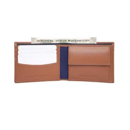 tommy hilfiger Leather Wallet for Men, Global Coin Wallet, Tuxtla, Tan image 5