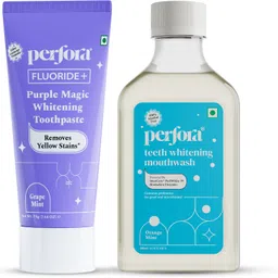 perfora Teeth whitening Purple Toothpaste and Mouthwash combo | Enamel Safe Oral Care Teeth Whitening Kit-picture-19