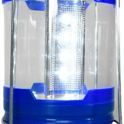 lipzie Portable Camping Lantern – Safe & Durable White Light Tent Lamp Blue Plastic Hanging Lantern image 1