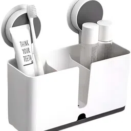 hanikart Plastic Toothbrush Holders for Bathroom (Pack of 1) | Wall Mounted Toothbrush Foil Holder image 4