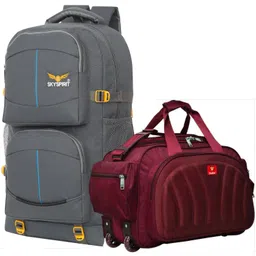 sky spirit Rucksack Backpack With Duffel Bag Combo Pack of 2 For men and women,for travel Rucksack- 50 L-picture-31