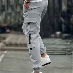 unico weston store Men Self Design Grey Track Pants image 3