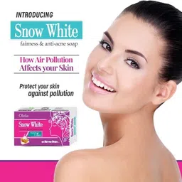 snow white Moisturising Soap (Pack of 5) for Fairness, Acne, Black Heads, Pimple Spots image 2