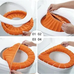 fitaza Cotton Toilet Seat Cover image 5