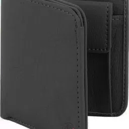 Men Casual Black Artificial Leather Wallet-image-3