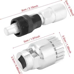 nsv Bicycle Cycle Crank Puller Tool with Bicycle Bottom Bracket Removal Cycling Bicycle Tool Kit image 2
