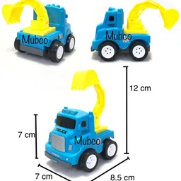 mubco 4 Colorful Construction Vehicle Automobile Friction Car Toy Set image 5