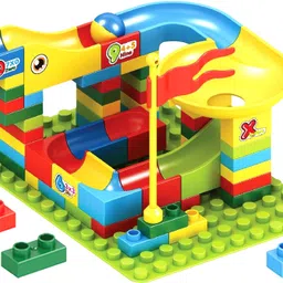 rainbow riders 66 PCS Blocks Variable Sliding Marble Race Run, Building Fun-picture-24