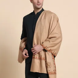 GREEN AGRITECH Cashmere Embroidered Men Shawl-picture-21