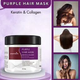 smartdrops Purple Hair Mask | Conditioning Soft Cream | Hair Mask for Men & Women image 4