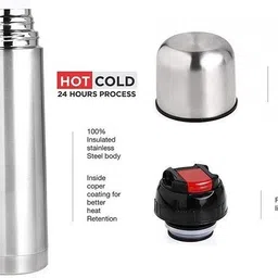 pappa Steel Baby Feeding Bottle 300ml with Hot Cold Milk storage Vacuum flask 350ml - 600 ml image 4