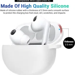 KANSOL Silicone Velcro Earbuds Case For Oppo Enco X2 image 2