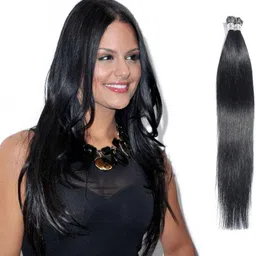 hairvana I-Tip BROWN 30 INCH Straight Extensions 50 Strands Hair Extension image 3