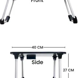 traxo trade Wooden Multipurpose Foldable with Cup Holder, Study , Bed Wood Portable Laptop Table image 2