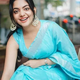 queensthread Dyed, Woven Bollywood Cotton Linen Saree-picture-25