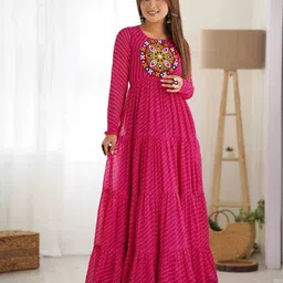 Women Gown Pink Maxi/Full Length Dress-image-26