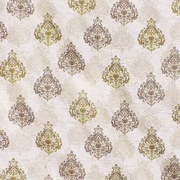 Bedspun Raga Beige & Brown Ethnic Motifs Window Curtain image 5