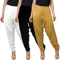 vee ess fashion Viscose Rayon Solid Patiala image 1