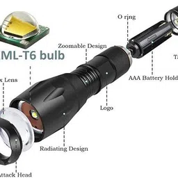 care 4 5 modes XLM T6 CREE LED Torch image 3