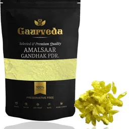 Gaurveda Amlasar Gandhak Powder - Yellow Sulphur Powder - Pure (100 Grams) Seed-picture-24