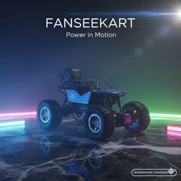 fanseekart 8211 Blue Remote Control Car – All-Terrain Rechargeable RC Car for Boys & Girls image 2