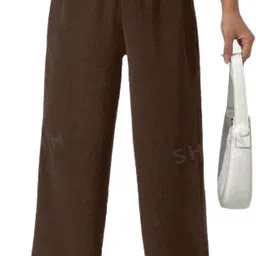 miskis Women Regular Fit Brown Cotton Blend Trousers image 4