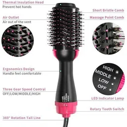 ND BROTHERS 3IN1 Hair Straightener, Hair Curling, Hair Dryer, Step Hair Dryer ND106 Hair Dryer-picture-13