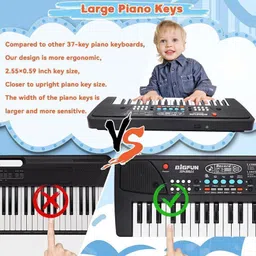 saleoff SALEOFF104170_@_1358 The 37 Key Piano Keyboard Toy with Recording, Mic and USB Cable for Power-86 Analog Digital Piano image 3