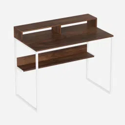 bluewud Corbyn Plus Writing Table In Brown Maple Finish image 5