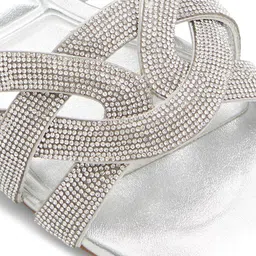 ALDO Embellished Open Toe Flats image 3