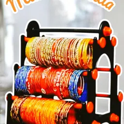 abirami kitchens taj Mahal(Black with Red)Chudi stand,bangle holder,Plastic Bangle stand Jewellery Organizer image 3