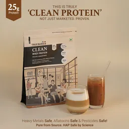 truebasics Clean Whey Protein Powder Isolate & Concentrate Blend | 25g Protein per Scoop Whey Protein image 2