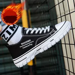 jamarion Trendy Black casual sneakers for men and boys Canvas Shoes For Men image 2