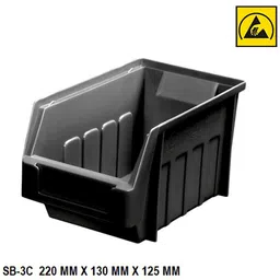 pbss Plastic ESD Safe Storage Bins, Black,220x130x125mm, SB-3C Model Storage Basket-picture-32