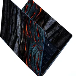 Anweshas Full Body Laptop Skin For 14 to 15.6 inch Laptop - Orange Lava in Tree Root Self Adhesive Stretched Vinyl Laptop Decal 15.6-picture-32