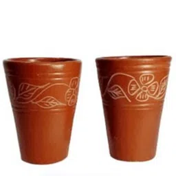 rumkeez (Pack of 2) CLAY GLASS 001 Glass Set Water/Juice Glass-picture-28