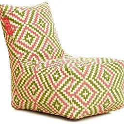 style homez Large CANVAS CLASSIC CHAIR, Cotton IKAT Printed Bean Bag Chair With Bean Filling-picture-46