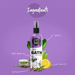 wagging tails Dry Bath Waterless and Tearless Pets for Dogs and Cats Conditioning Natural, Organic Dog, Cat Shampoo image 2