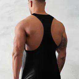 bab Gym Vest Polyester Printed Stylish & Comfortable Vest -Suns Out Guns Out Men Vest image 2