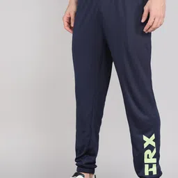 hrx by hrithik roshan Men Solid Dark Blue Track Pants image 3