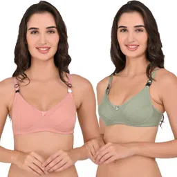 tarnpreet Pack of 2 Women Maternity/Nursing Non Padded Bra-picture-19