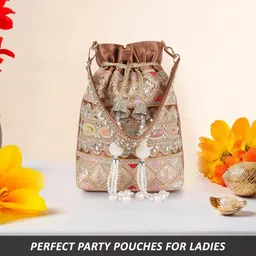 planx Women Brown Potli image 1