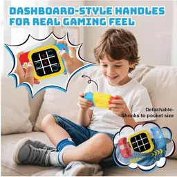 myxomart Puzzle Tic Tac Toe electronic Bolt Game,4-in-1 Handheld Puzzle Game Console image 5