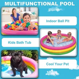 olsic 3ft Kid Pool Bath Pool Tub Toy for Kids Inflatable Swimming Pool image 4