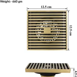 plantex Floor Brass Push Down Strainer image 4