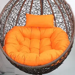 HomeCrest Outdoor/Balcony/Garden Hanging Swing Round Cotton Solid Cushion Pack of 1-image-47