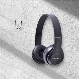 Wireless Headphones with Mic & SD Card, Ultra Battery Life_NC Bluetooth & Wired Headset-image-42