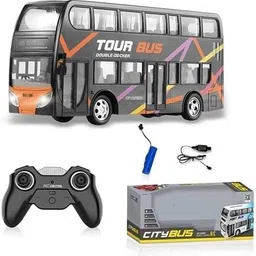 sharnga Remote Control Double-Decker Tour Bus, RC City Express Bus Toy with Controller-picture-47