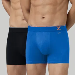 xyxx Pack of 2 Traq Anti-bacterial Odour-free cotton Solid Men Trunk-picture-21